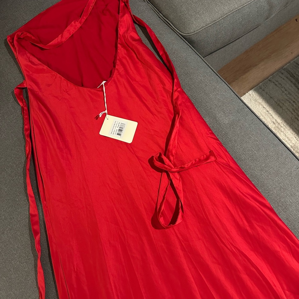 NWT Peppermayo Chic Red One Shoulder Dress